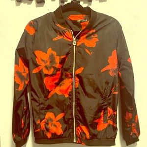 Floral Bomber Jacket